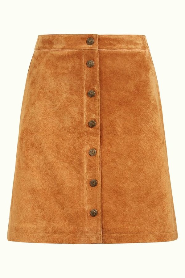 Mary Skirt Suede Brown