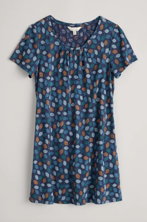 Countryside Tunic Spotty Leaves Yacht