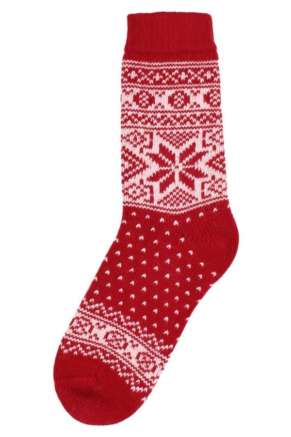 Danestay Warm Wool Socks Red